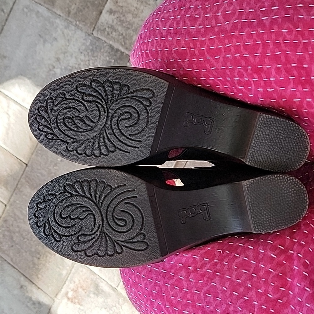 BOC Ceclia Black Heeled Clogs Sz 8 - Picture 14 of 14